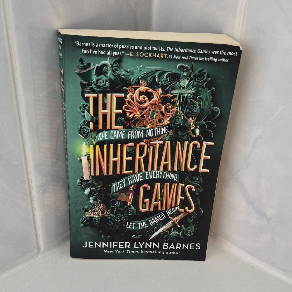 The Inheritance Games Paperback Book - Green/Gold